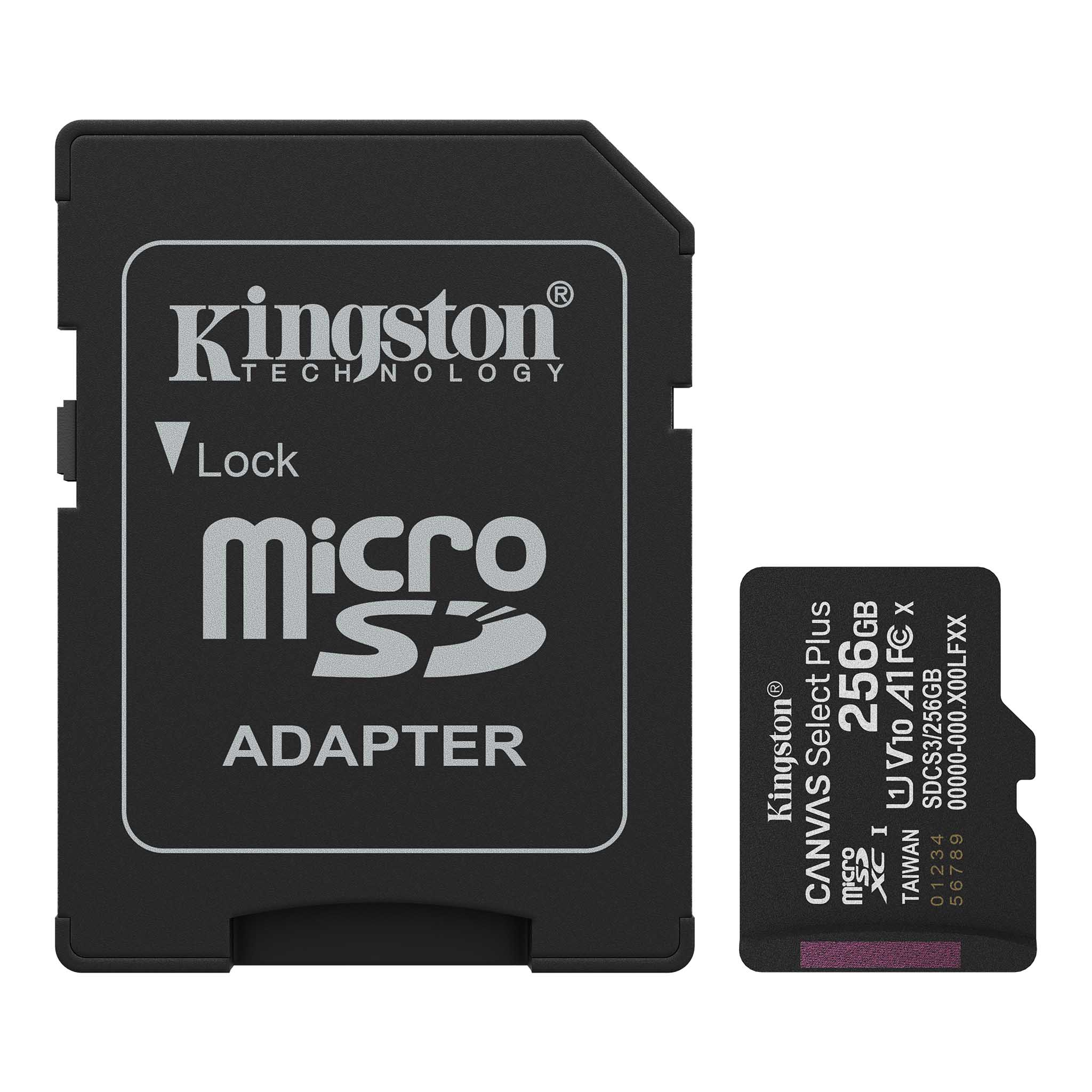 256GB KINGSTON MICROSD CANVAS SELECT PLUS A1 SDCS3/256GB