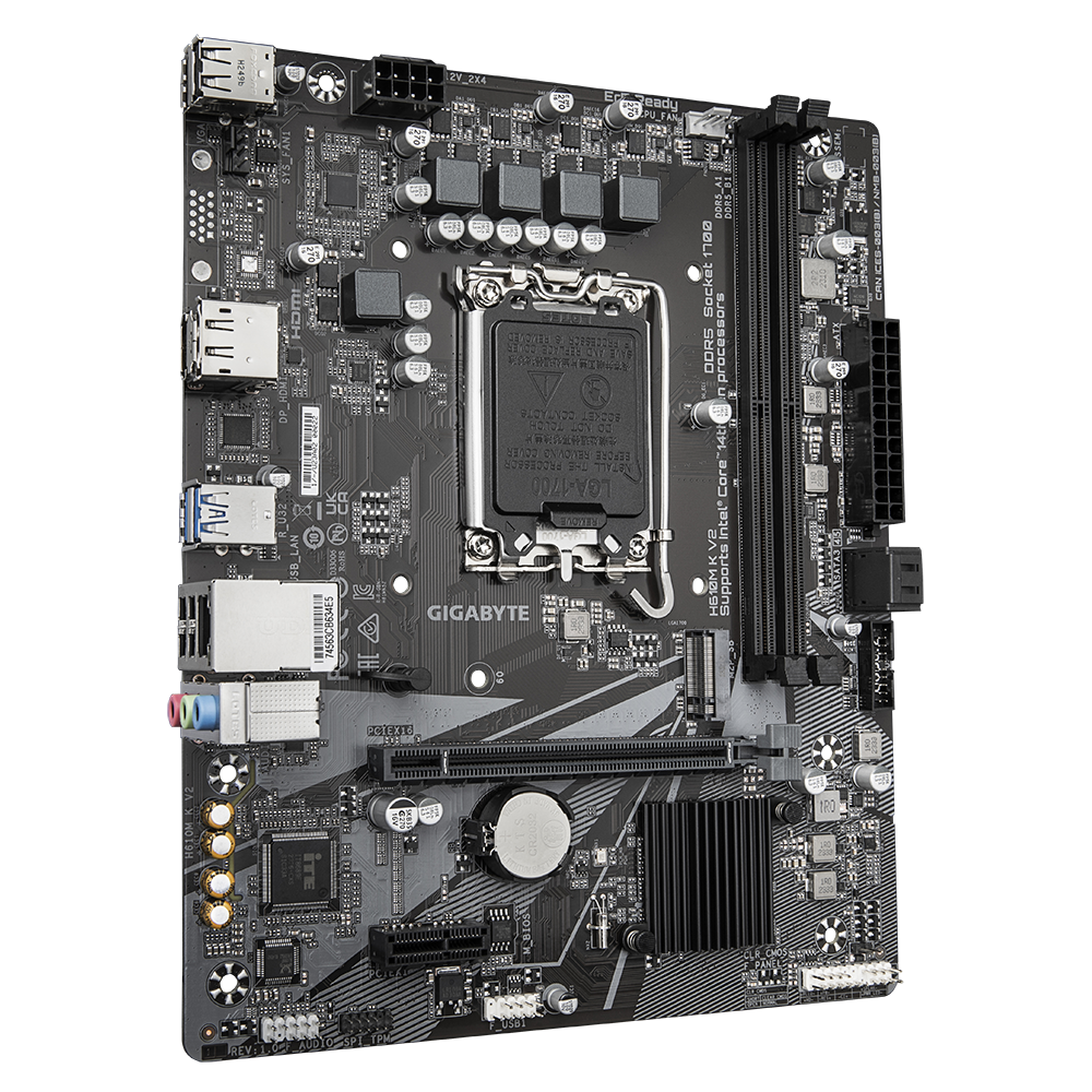 GIGABYTE H610M K V2 DDR5 4800Mhz M.2 HDMI/DP MATX 1700P