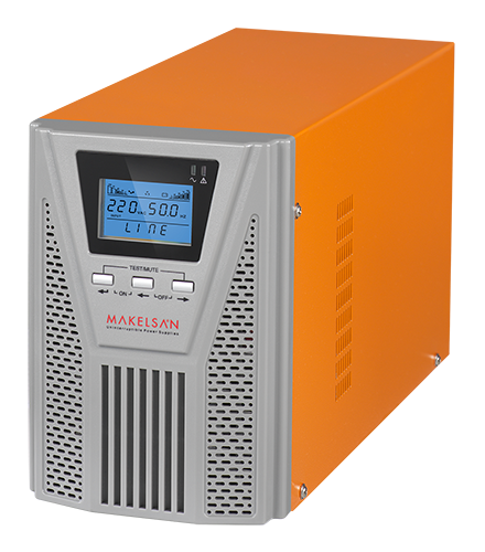 MAKELSAN POWERPACK SE 1 KVA / 900W (1F/1F) 5-10dk (2x 12V/9AH) ONLINE MU01000N11EAV06