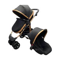 MOOLY Travel Sistem Bebek Arabası - Gold Siyah
