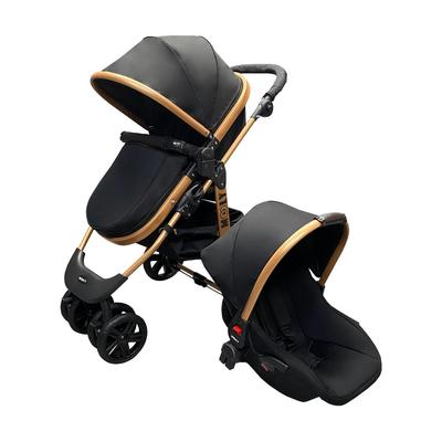 MOOLY Travel Sistem Bebek Arabası - Gold Siyah