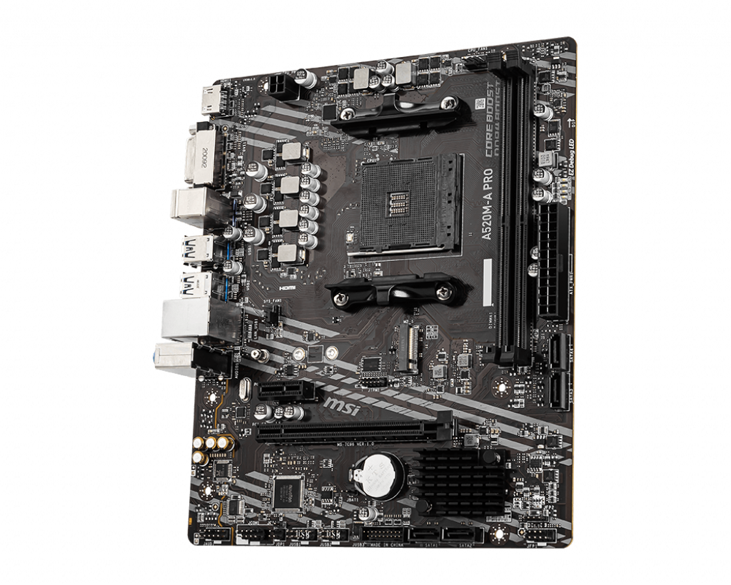 MSI A520M-A PRO DDR4 4600/1866Mhz M.2 mATX AM4