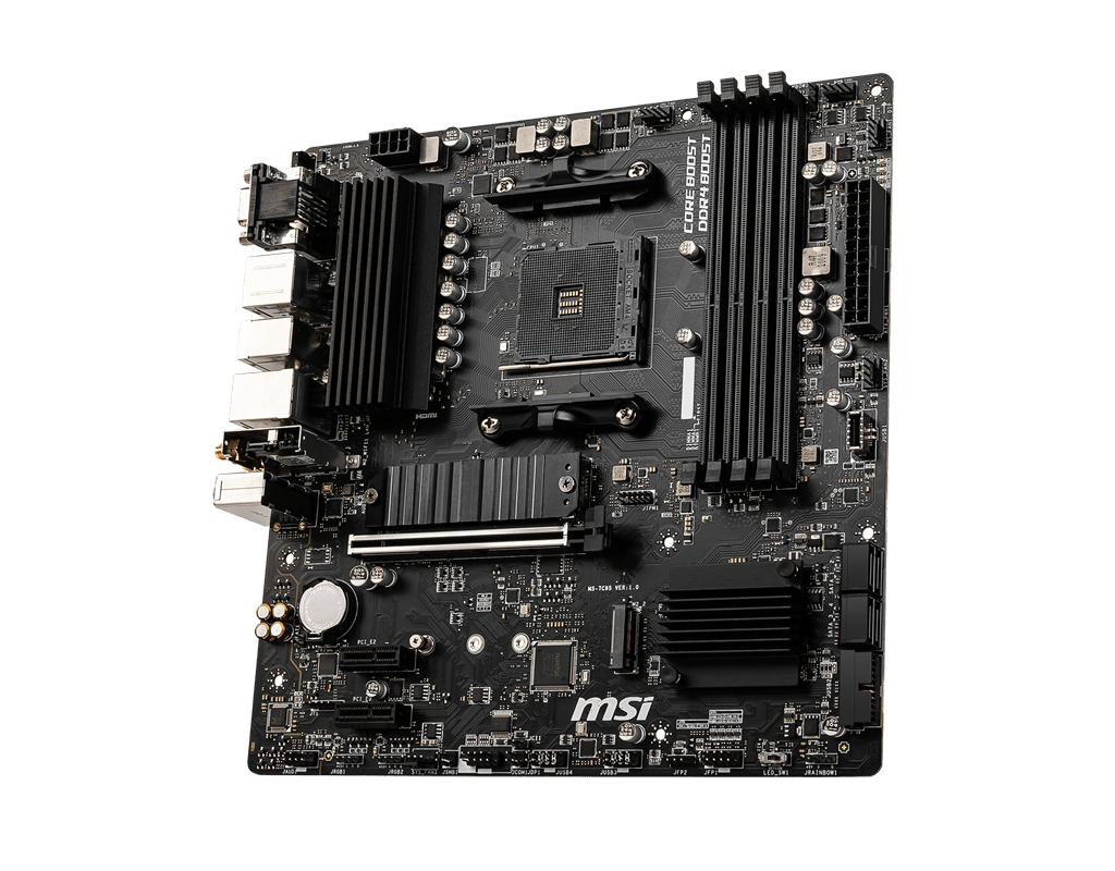 MSI B550M PRO-VDH WIFI DDR4 4400(OC) HDMI MATX AM4