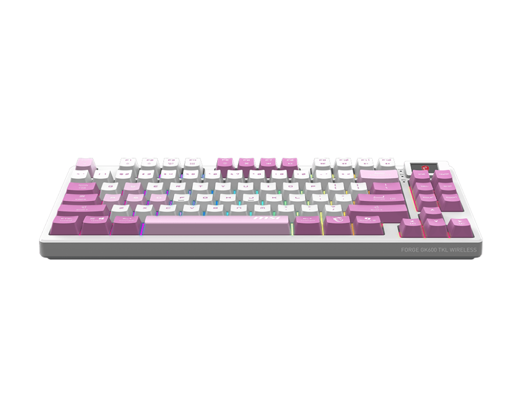 MSI FORGE GK600 TKL W VIOLET TR GAMING KLAVYE