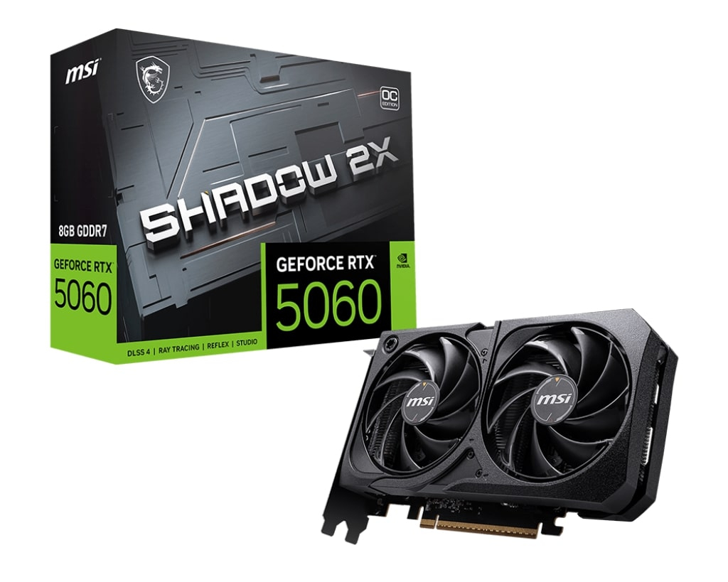MSI GEFORCE RTX GEFORCE RTX 5060 8G SHADOW 2X OC