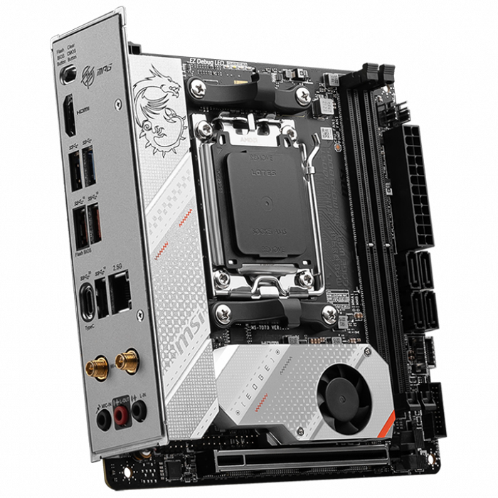 MSI MPG B650I EDGE WIFI DDR5 HDMI M.2 USB 3.2 LAN WİFİ MITX AM5