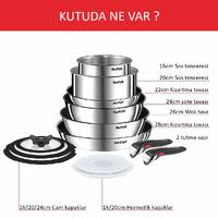 Tefal Ingenio Emotion L897SD74 13 Parçalı Tava Seti - Paslanmaz Çelik